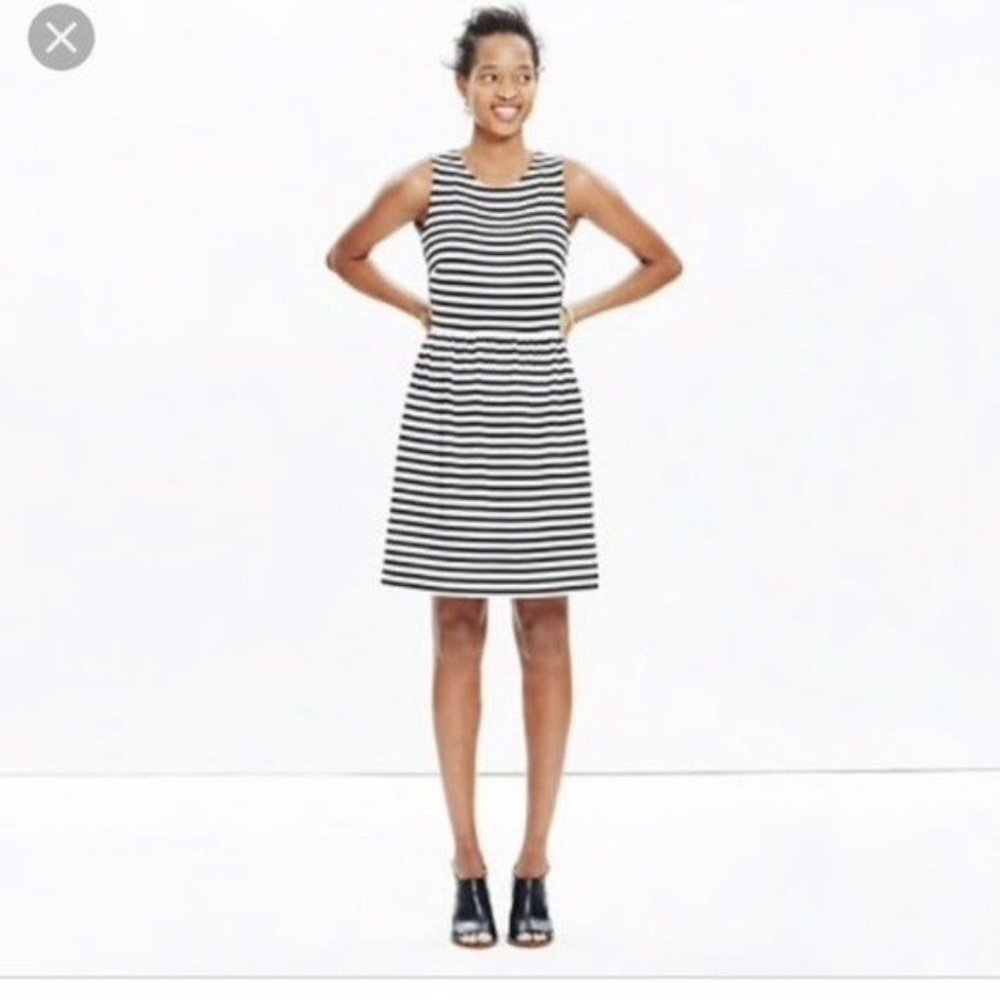 MADEWELL Black & White stripe afternoon